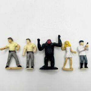Vintage KING KONG 2” Playset Mini Action Figures Set of 5 EUC